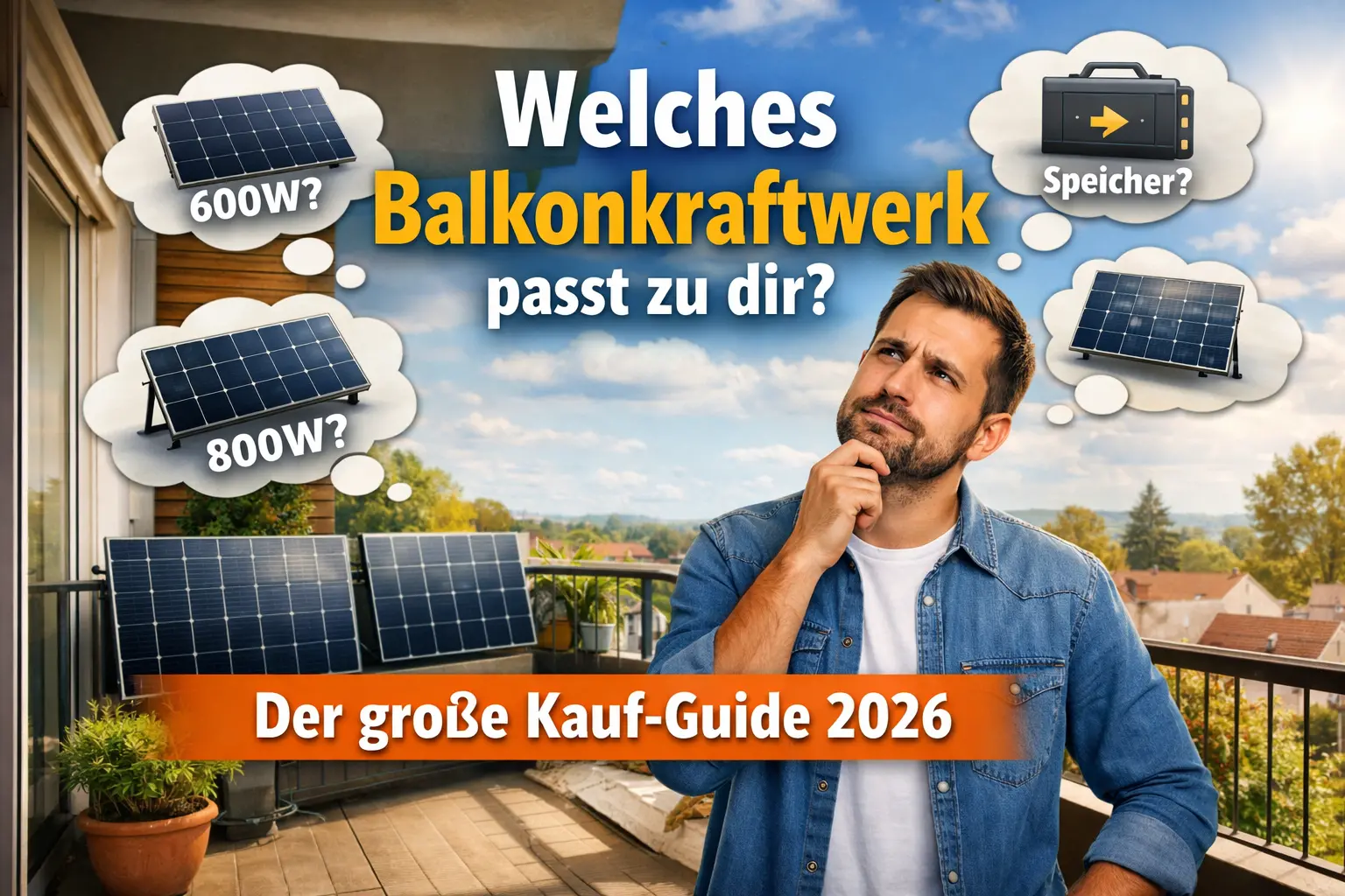 Welches Balkonkraftwerk passt zu dir?: Der große Entscheidungs-Guide
